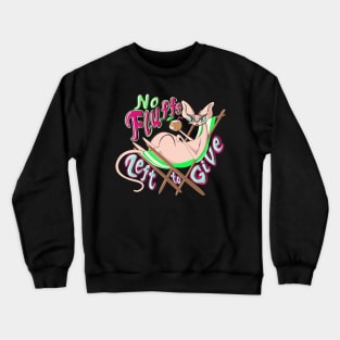 No Fluffs Left to Give Hairless Sphynx Vacation Cat Crewneck Sweatshirt